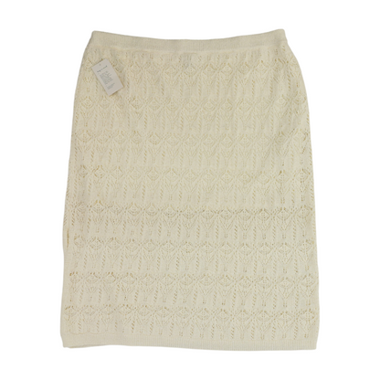Ivory Plus Midi Skirt