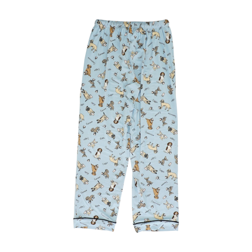 Blue Graphic Pajama Set