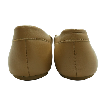 Tan Slip-On Flats