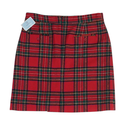 Red Plaid Mini Skirt