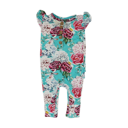 Blue Floral One-Piece