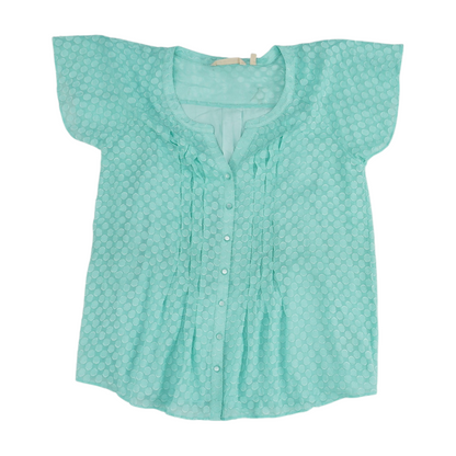 Blue Polka Dot Button Down