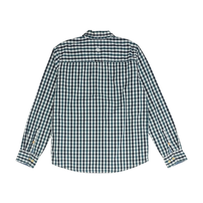 Teal Check Long Sleeve Button Down