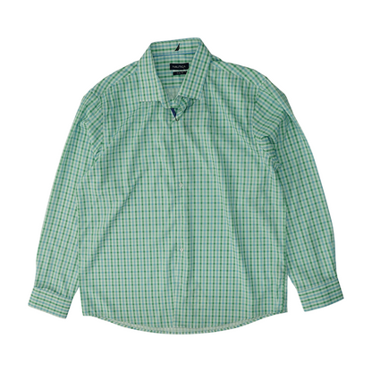 Multi Check Long Sleeve Button Down