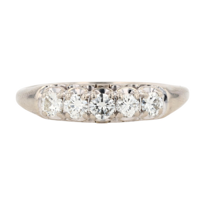 1/2 ctw 14K White Gold Diamond Band