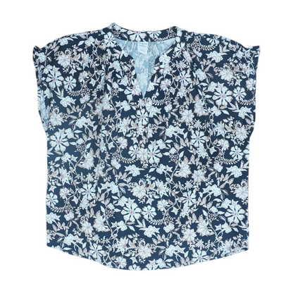 Black Floral Blouse