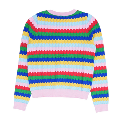 Multi Print Pullover Sweater