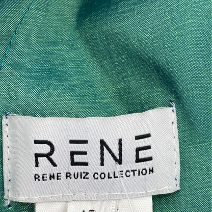 Green Polyester Blend Mini Dress