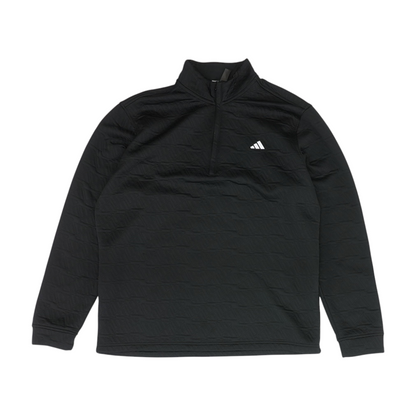 Black Solid 1/4 Zip Pullover
