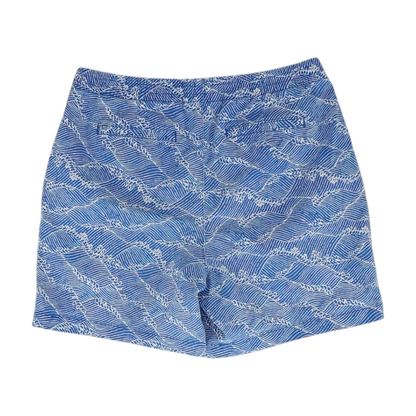 Blue Abstract Chino Shorts