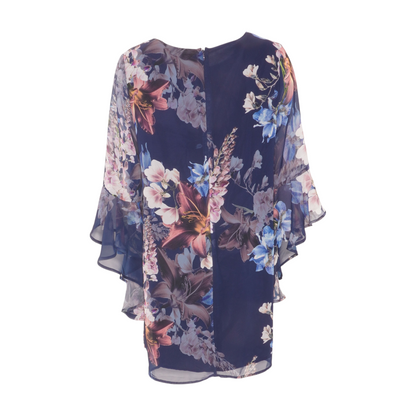 Navy Floral Mini Dress