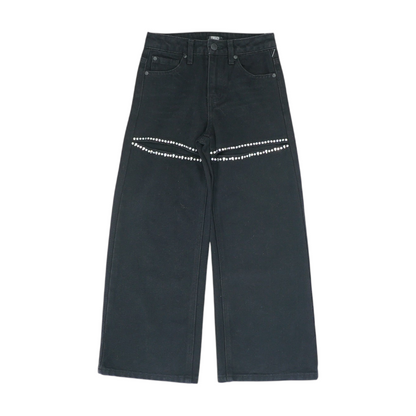 Black Solid Jeans