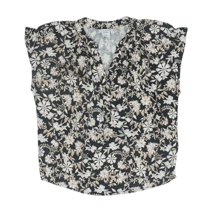 Black Floral Blouse