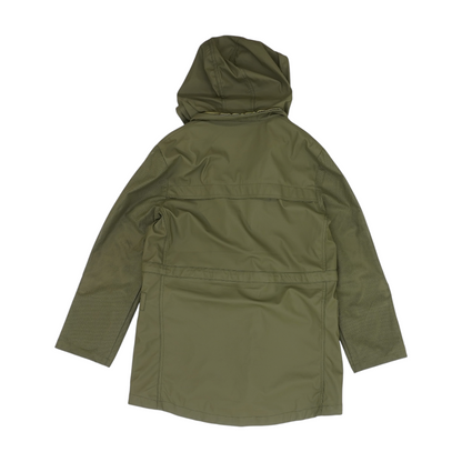Green Solid Rain Coat