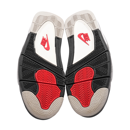 White Cement Jordan 4 Retro High-Top Athletic Shoes