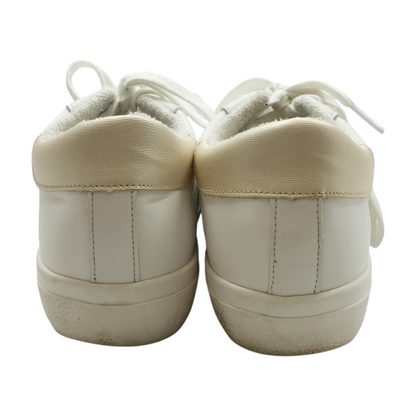 White Low-Top Athletic Shoes