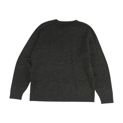 Gray Argyle Pullover Sweater