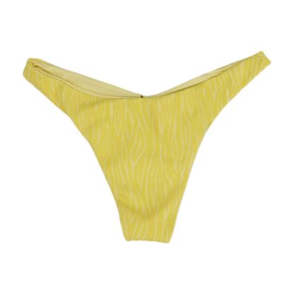 Yellow Animal Print Swim Bottom