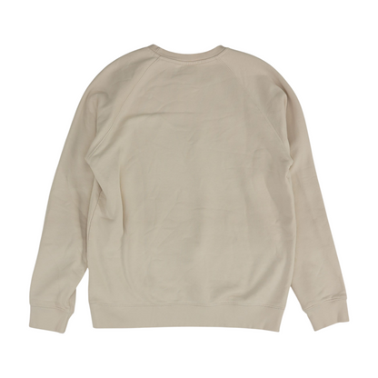 Beige Solid Sweatshirt Pullover