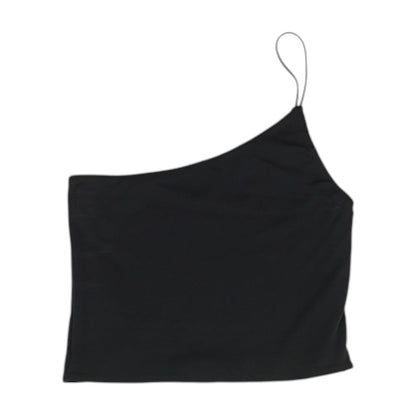 Black Cropped Knit Top