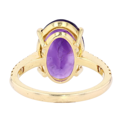 5 7/8 ctw 18K Yellow Gold Amethyst Fashion Ring