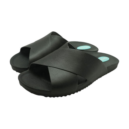 Black Casual Slide Sandals