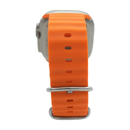 49mm Ultra 2 Titanium Smartwatch Orange Band Medium