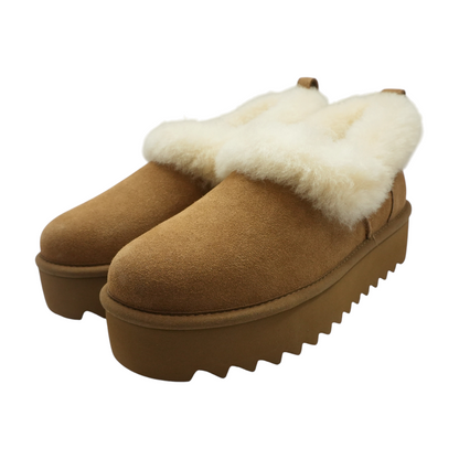 Tan Slip-On Flats