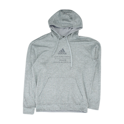 Gray Solid Hoodie Pullover