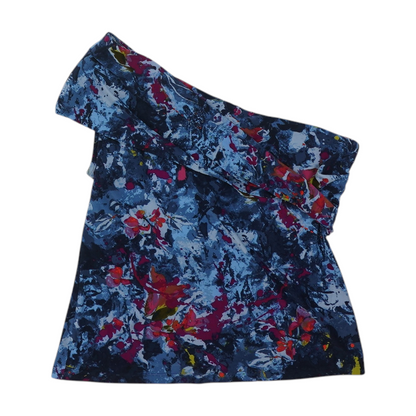 Blue Graphic Blouse