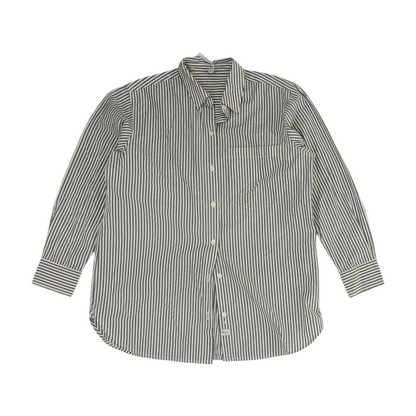 Gray Striped Button Down