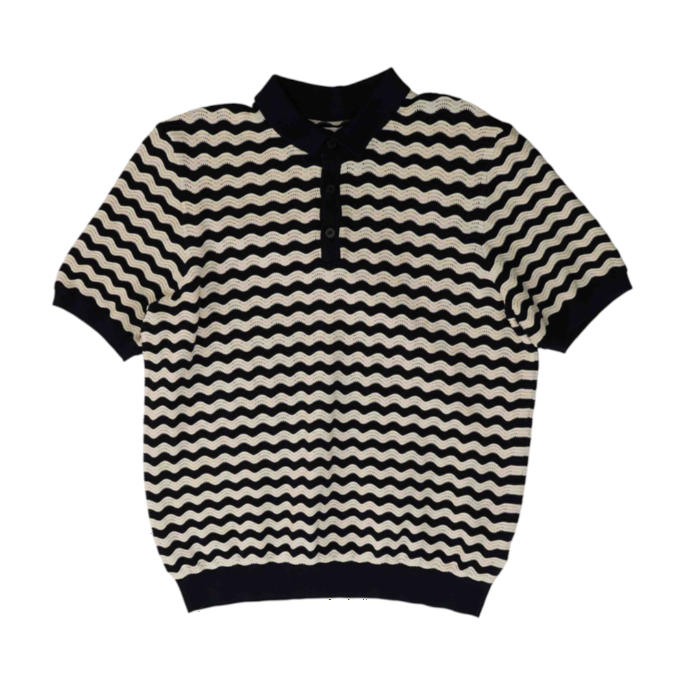 Navy Striped Pullover Sweater