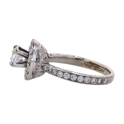 3/4 ctw 14K White Gold Diamond Engagement Ring