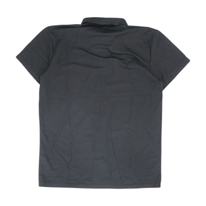 Black Solid Short Sleeve Polo