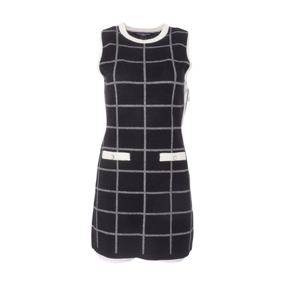 Black Check Mini Dress