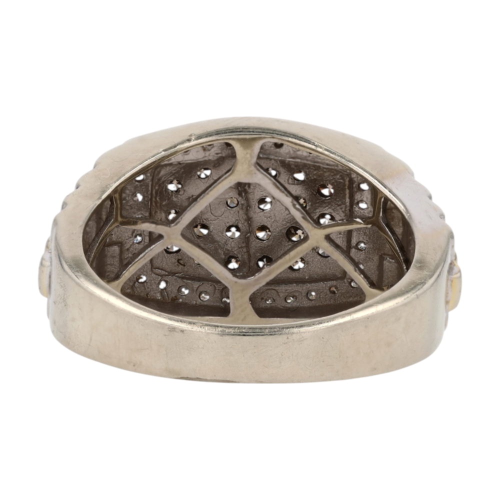 9/10 ctw 10K Two-Tone Gold Diamond Fashion Ring