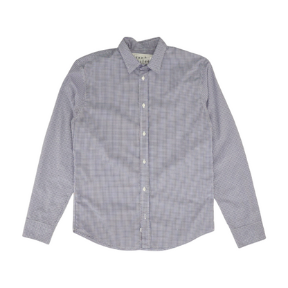 Blue Check Button Down