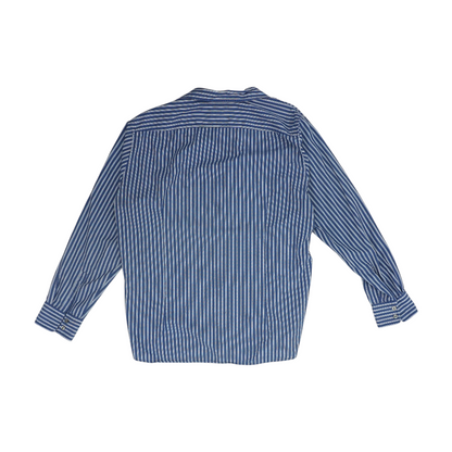 Blue Striped Long Sleeve Button Down