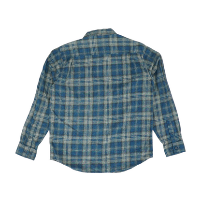 Blue Plaid Flannel Button Down