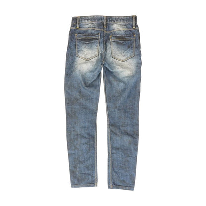 Navy Solid Skinny Leg Jeans