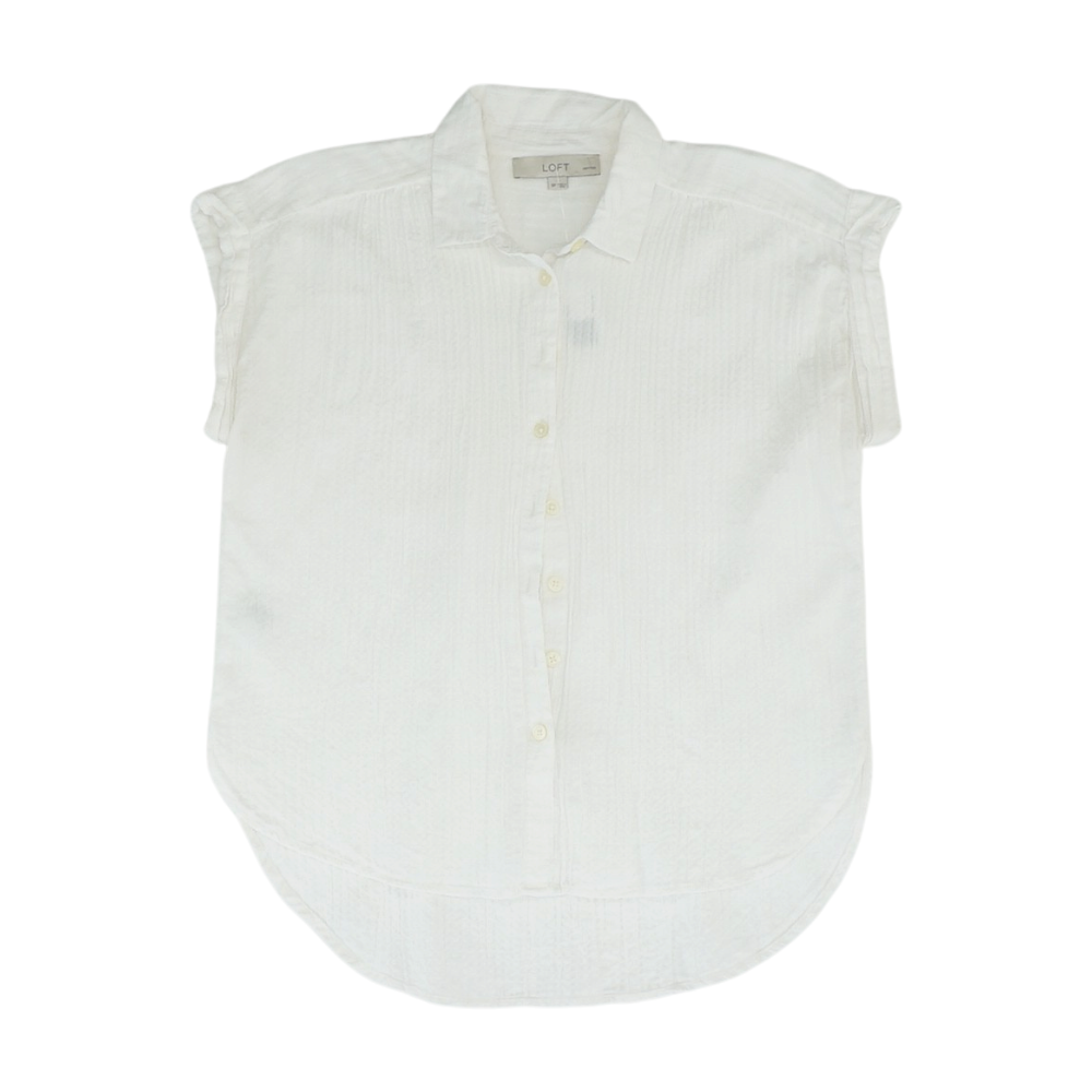White Petite Button Down