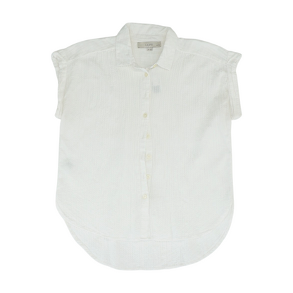 White Petite Button Down