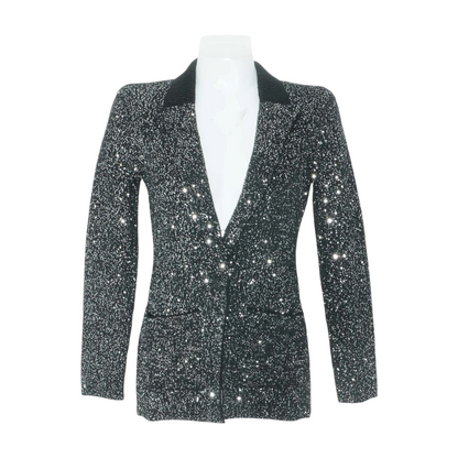 Black and Silver Sequin Jacket