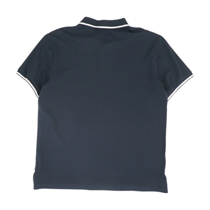 Navy Solid Short Sleeve Polo