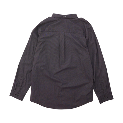Purple Abstract Long Sleeve Button Down