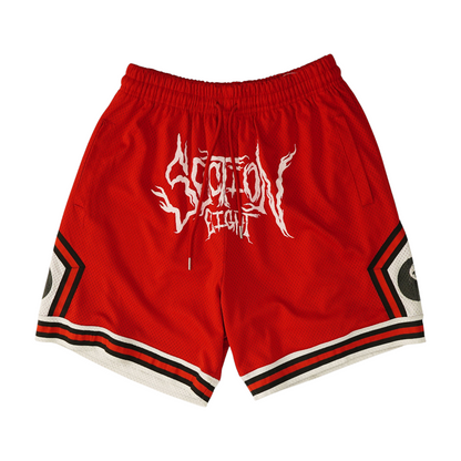 Red Active Shorts