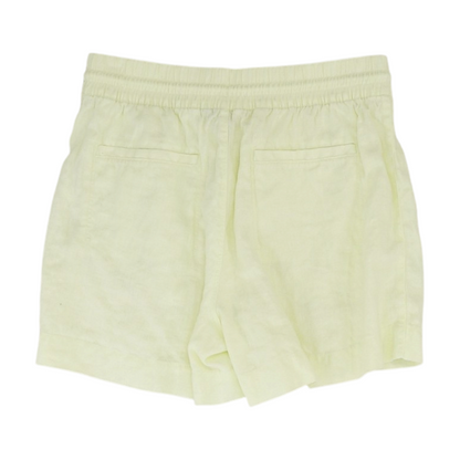 Neon Green Solid Knit Shorts