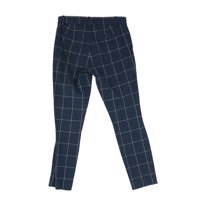 Blue Check Chino Pants