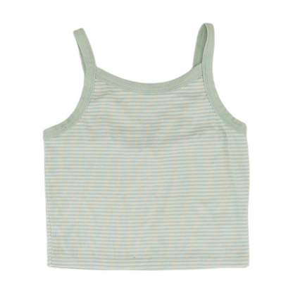 Green Striped Blouse