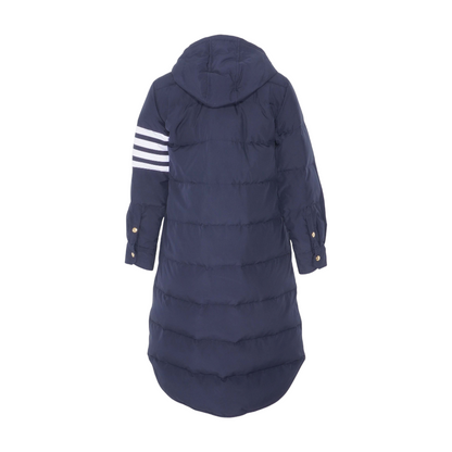Navy 4-Bar Down Coat